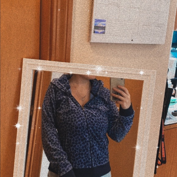 Juicy couture leopard print zip up - Picture 2 of 6